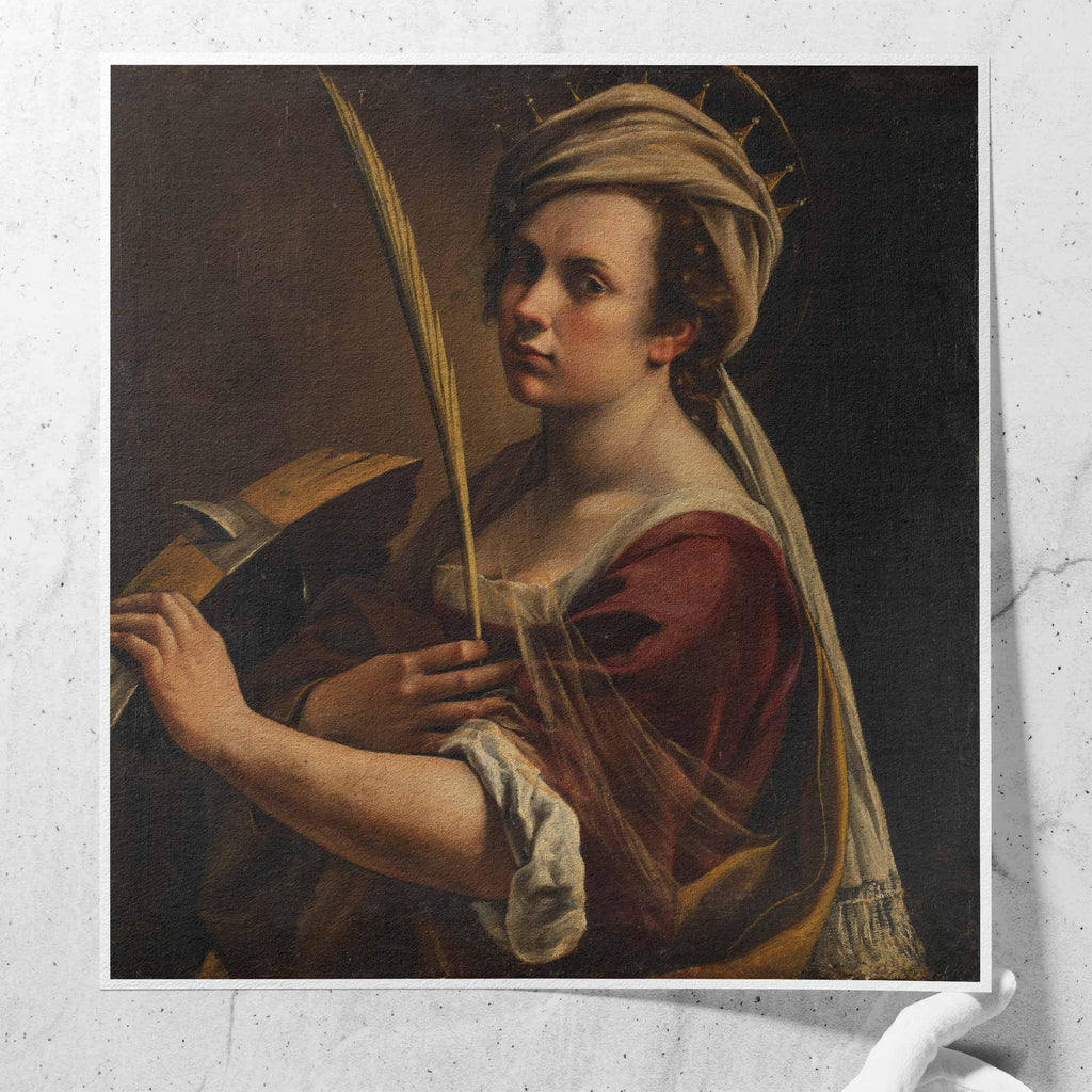 Self Portrait as Saint Catherine of Alexandria