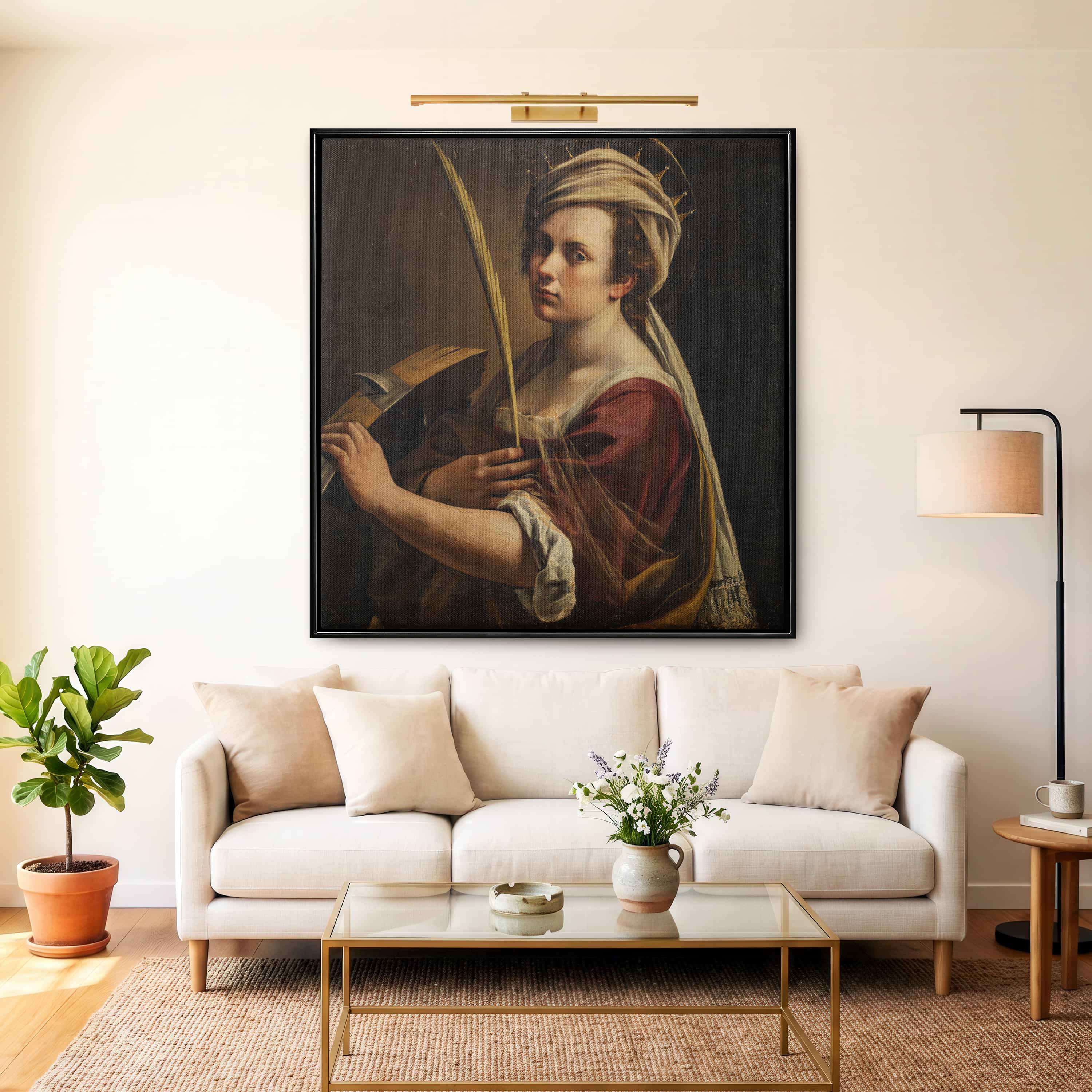 Self Portrait as Saint Catherine of Alexandria
